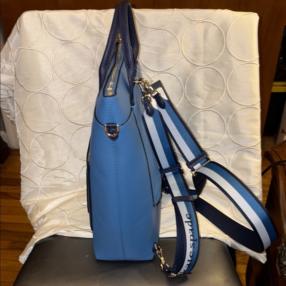 Kate Spade Blue and Black Walker Color-blocked Convertible Backpack/Tote NWT - Picture 7 of 8